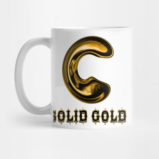 24 carat Solid Gold Millionaire Sacred Geometry 3D Mug